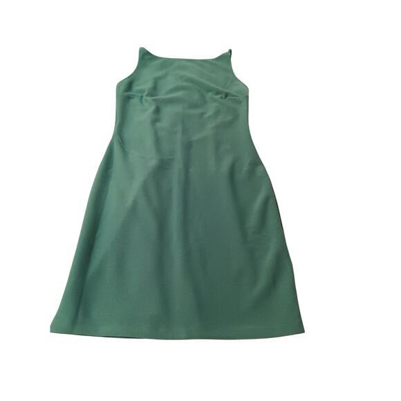 ABERCROMBIE & FITCH Sheath Dress Low Back Straps Party Club Cocktail M Green A&F - Picture 10 of 12